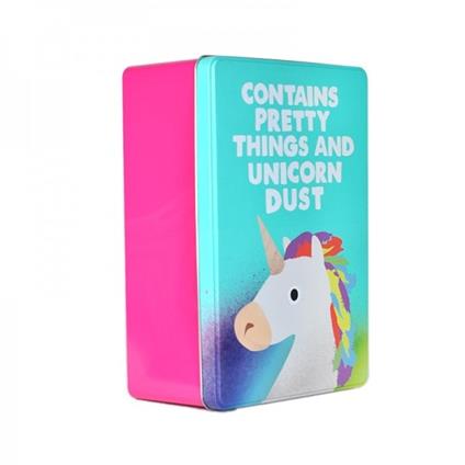 Jolly Awesome Jolly Awesome. Tin Storage. Embossed. Unicorn