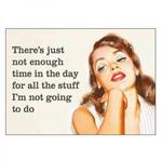 Retro Humour. Magnet Metal. Time In The Day