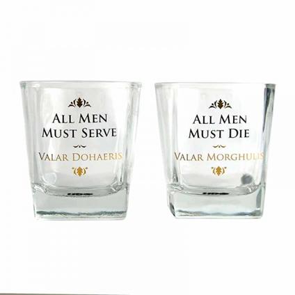 All Men Hbo. Glass Set Of 2. Tumbler. Game Of Thrones