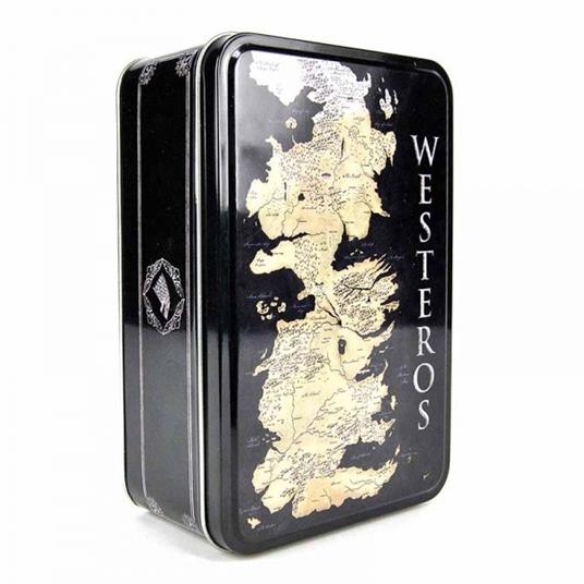 Scatola in metallo Game of Thrones (Trono di Spade) Mappa