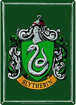 Targa Metallica Piccola Harry Potter. Slytherin