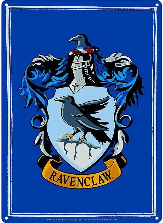 Targa Metallica Piccola Harry Potter. Ravenclaw