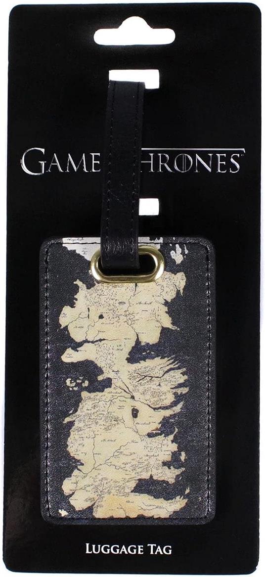 Etichetta valigia Game of Thrones (Trono di Spade) Mappa Westeros Luggage Tag - 3