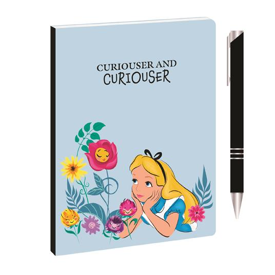 Disney Alice In Wonderland (A6 Notebook Pen Set / Set Quaderno A6 & Penna)