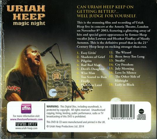 Magic Night - CD Audio + DVD di Uriah Heep - 2