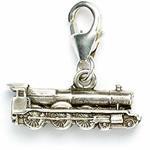 Ciondolo Harry Potter. Sterling Silver Hogwarts Express Train Clip On