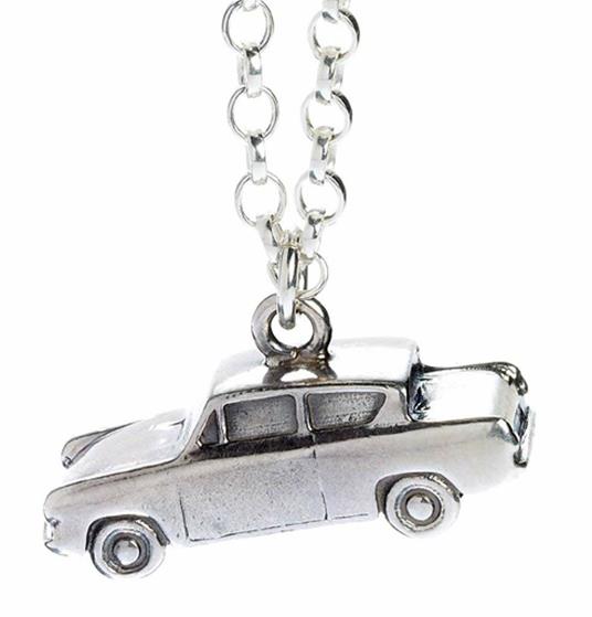 Collana Harry Potter. Sterling Silver Mr Weasleys Ford Anglia Flying Car Charm