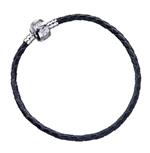 Braccialetto Harry Potter: Black Leather Charm Bracelet 18Cm
