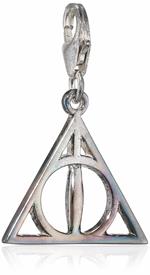 Ciondolo Harry Potter. Sterling Silver Deathly Hallows Clip On