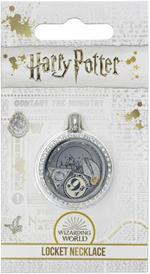 Collana Harry Potter Floating Charm Locket Necklace With 3 Charms