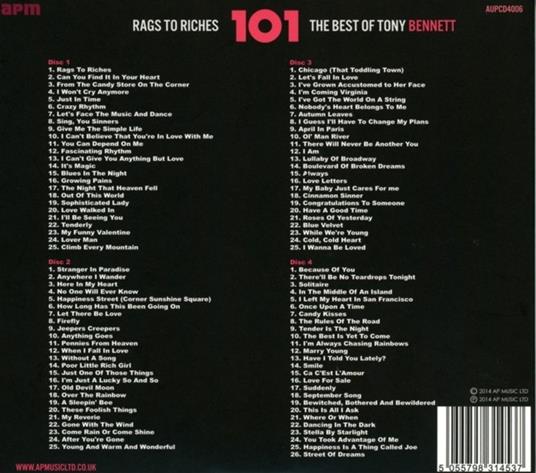 101 Rags to Riches - CD Audio di Tony Bennett - 2