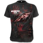 T-Shirt Unisex Tg. L Spiral. Michonne All Infected Walking Dead Ripped T-shirt Black