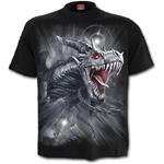T-Shirt Unisex Tg. 2XL Spiral. Dragon's Cry Black