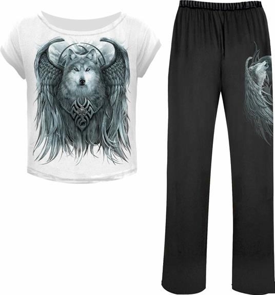 Pigiama Donna Tg. S Spiral. Wolf Spirit. 4Pc Gothic Set