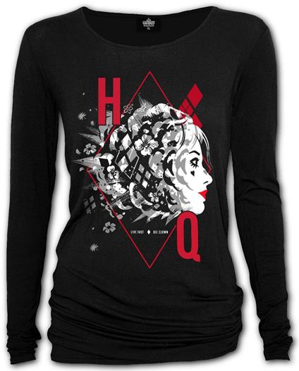 Spiral: Harley Quinn - Hq - Baggy Black (Top Donna Tg. S)