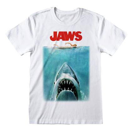 Jaws: Poster. T-Shirt Unisex Tg. XL