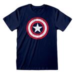 Marvel: Captain America Shield. T-Shirt Unisex Tg. S