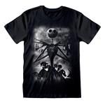 T-Shirt Unisex Tg. XL. Nightmare Before Christmas: Stormy Skies