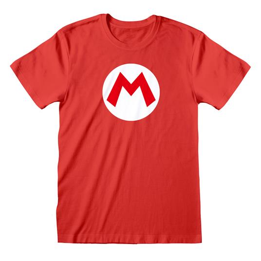T-Shirt Unisex Tg. XL. Nintendo: Super Mario Mario Badge