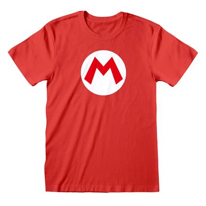 T-Shirt Unisex Tg. 2XL. Nintendo: Super Mario Mario Badge