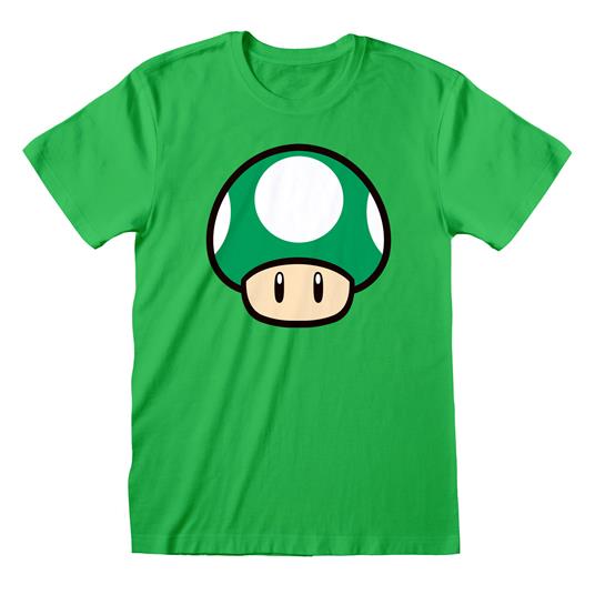 Nintendo: Super Mario - 1-Up Mushroom. T-Shirt Unisex Tg. L