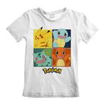 T-Shirt Bambino 5-6 Anni. Pokemon: Squares