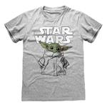 T-Shirt Unisex Tg. M. Star Wars: The Mandalorian Child Sketch