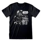 T-Shirt Unisex Tg. XL. Star Wars: The Mandalorian Bw Photo