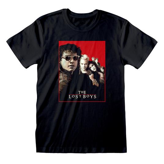 Lost Boys The Poster T Shirt Regular Nero Originale 100% Prodotto Ufficiale Vampiro Film Cult Maglia Maglietta Uomo (S)