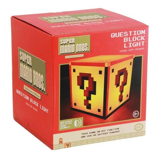 Lampada Super Mario. Question Block - 5
