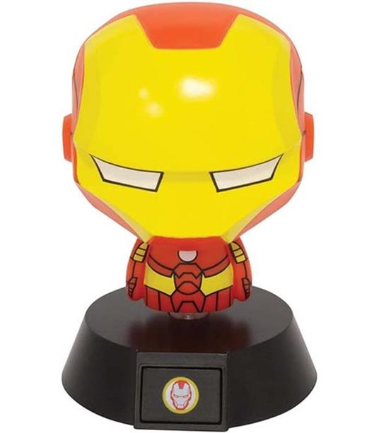 Iron Man - Paladone - Lampada - Lamp - Light - Icona - Avengers - Tony Stark - Led - Usb - Batterie - 11 Cm - Pvc - 2