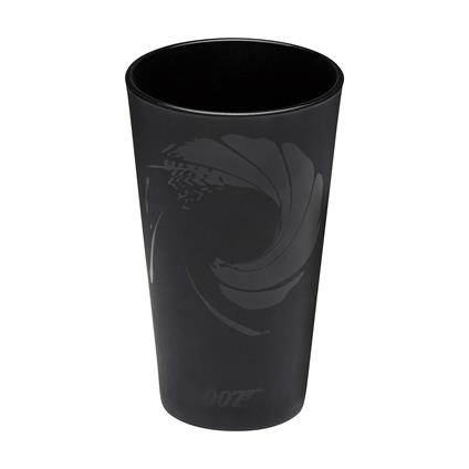 Paladone 007 James Bond Bicchiere da bere nero, 450 ml
