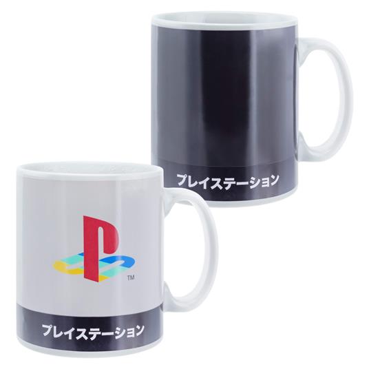 Playstation Heritage - Tazza da caffè XL con cambio di calore, 550 ml,  tazza in ceramica cambia colore
