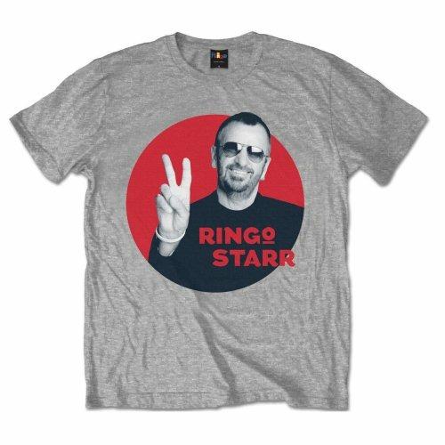 T-Shirt Ringo Starr Men's Tee: Peace Red Circle