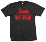 T-Shirt unisex Ant Man. Logo Nero