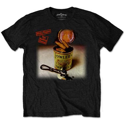 T-Shirt Unisex Sticky Fingers Treacle Black. Rolling Stones