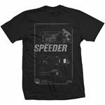 T-Shirt unisex Star Wars Rey's Speeder Tech Mens Black
