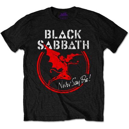 T-Shirt Unisex Tg. M Black Sabbath. Archangel Never Day Die
