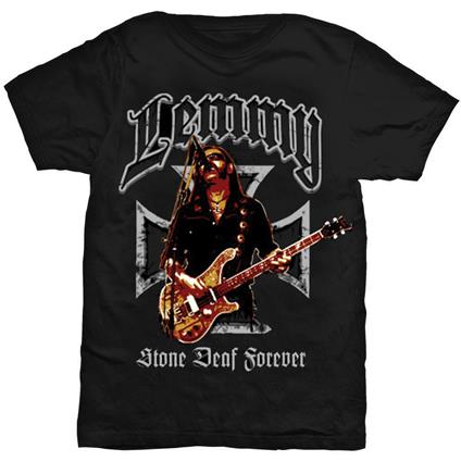 T-Shirt Unisex lemmy. Iron Cross Stone Deaf Forever