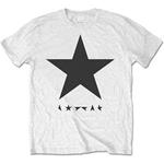 t-shirt Unisex Tg. S t-shirt On White David Bowie. Blackstar