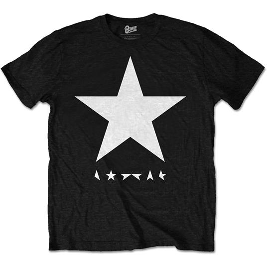 T-Shirt Unisex T-Shirt White Star On Black David Bowie. Blackstar
