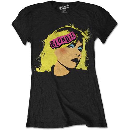 T-Shirt Donna Blondie. Punk Logo