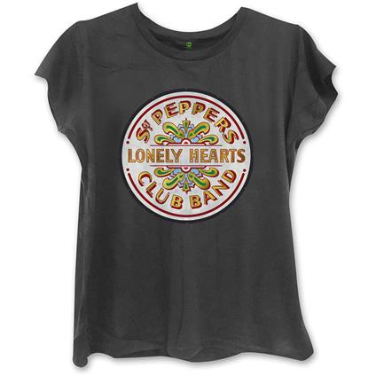 T-Shirt Donna Sgt Pepper Black Beatles
