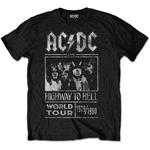 T-Shirt Unisex AC/DC. Highway To Hell World Tour 1979/1980 Special Edition Black