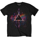 T-Shirt Unisex Pink Floyd. Dark Side Of The Moon Pink Splatter Special Edition Black