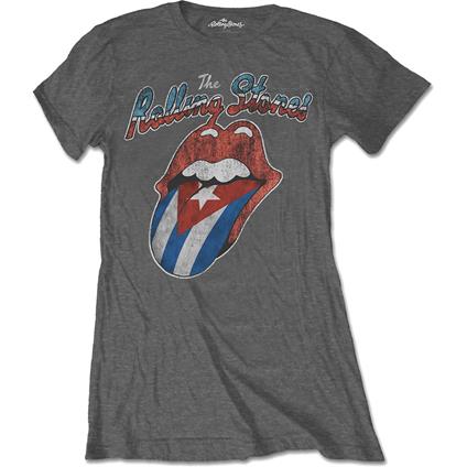 T-Shirt donna Rolling Stones. Rocks Off Cuba