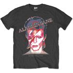 T-Shirt Unisex David Bowie. Aladdin Sane Grey