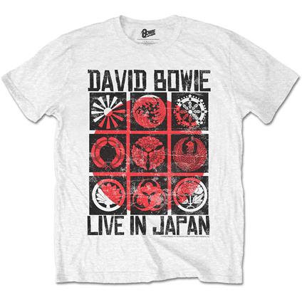 T-Shirt Unisex David Bowie. Live In Japan White