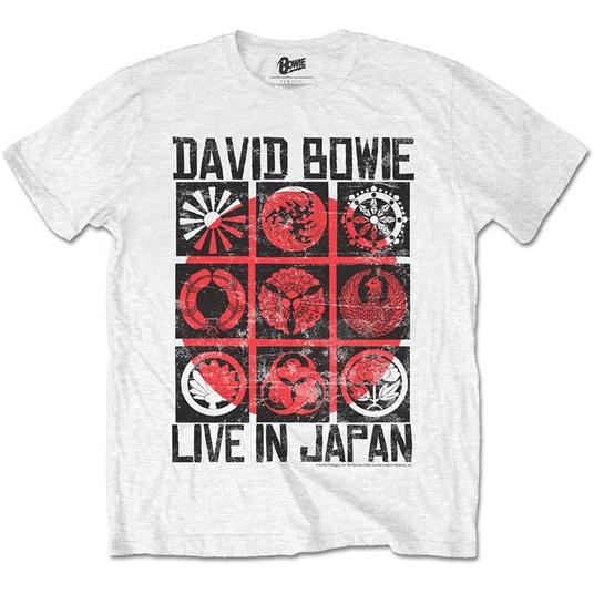T-Shirt Unisex David Bowie. Live In Japan White
