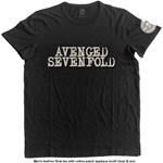T-Shirt Unisex Tg. M Avenged Sevenfold. Logo & Death Bat